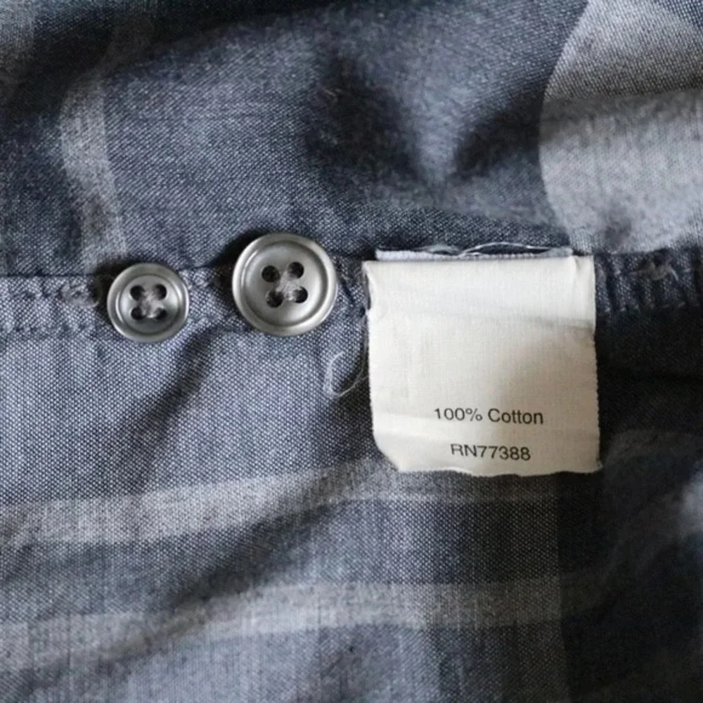J.Crew Navy Grey Plaid Button Down Long Sleeve Shirt